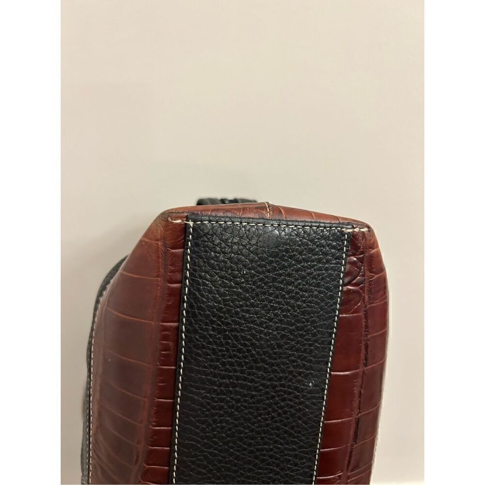 Brighton vintage leather shoulder purse pebble and croc EUC - Picture 6 of 16